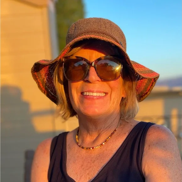 Sun n Sand Hat Brimmed Sun Brown and Orange - Picture 2 of 7